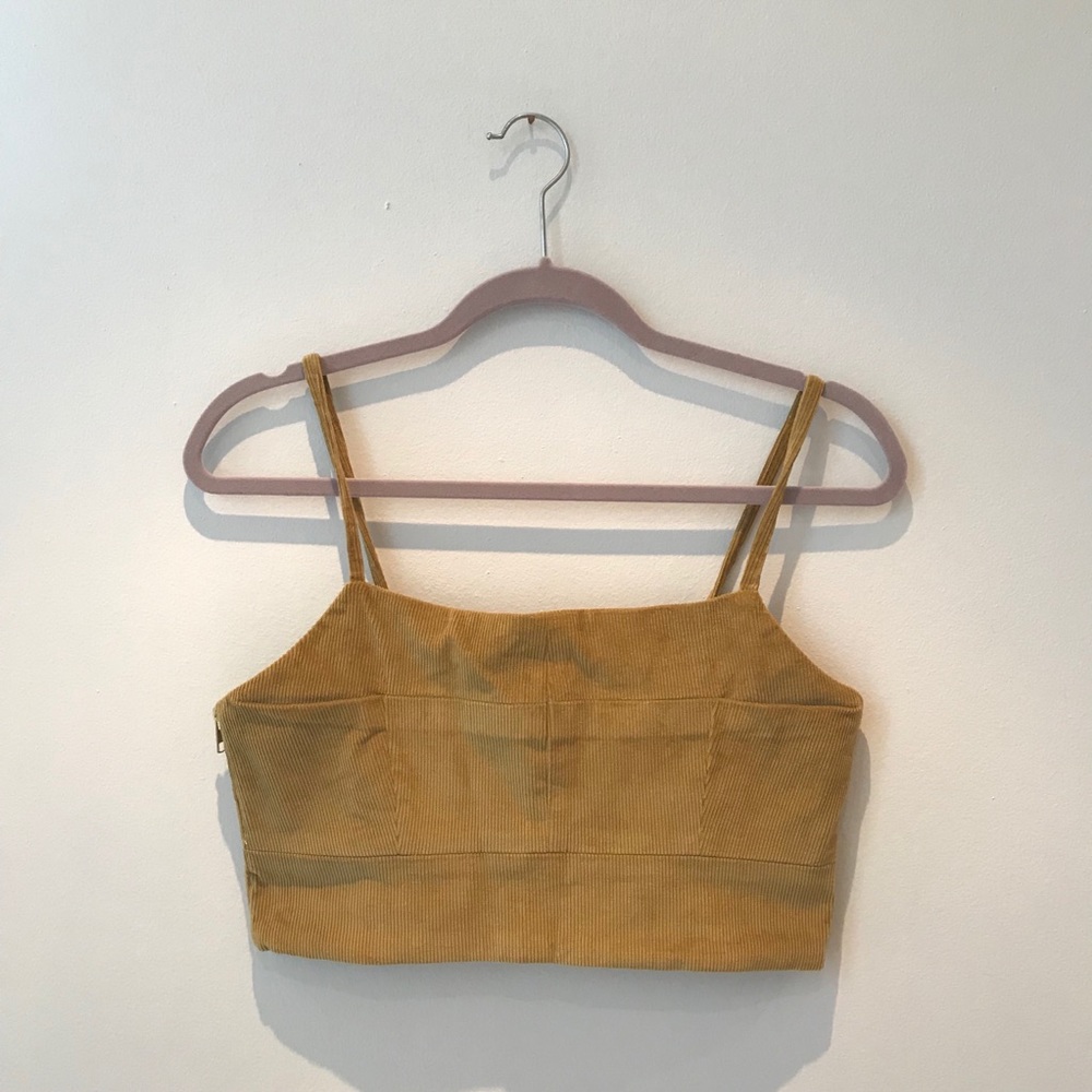 Petite Studio NYC mustard corduroy top